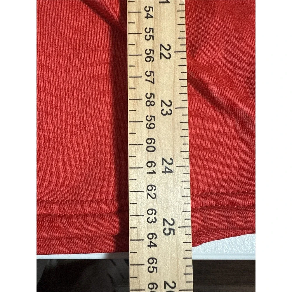 LL Bean Sweater Men Small Fitted Pullover Hike Active Half Zip Basic Red‎ Hooded